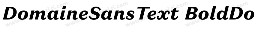 DomaineSansText BoldDomaine Sans T字体转换